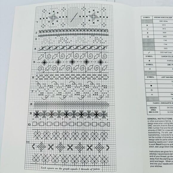 JUST NAN Evening Star Class Project Chart Stitch Diagram Cross Stitch Pattern - Picture 5 of 9